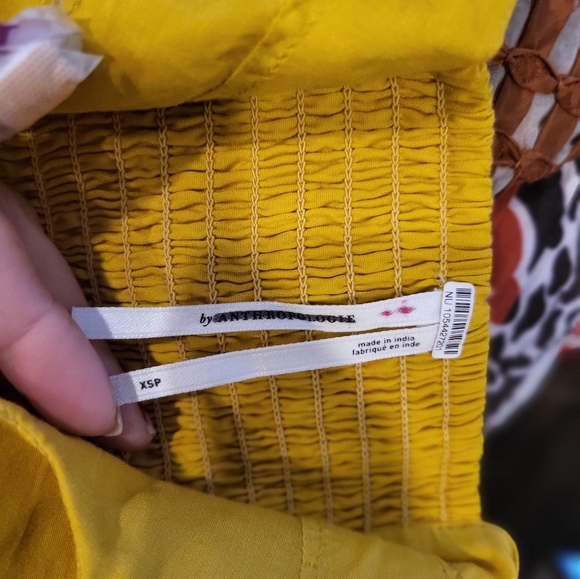 Anthropologie Elegant Yellow Sleeveless Dress - Picture 6 of 11